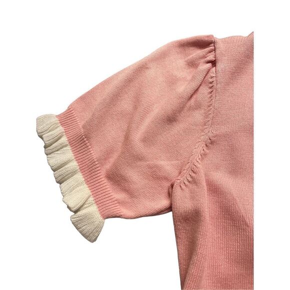 Vintage sweater by Belle Poque pink sz Small - Picture 4 of 5